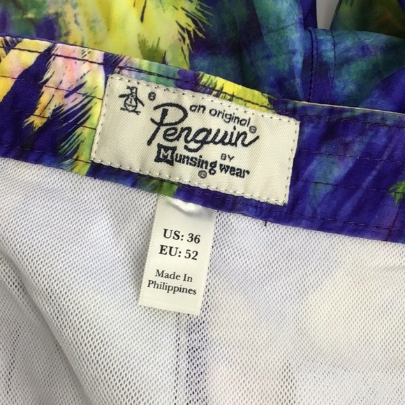 Original Penguin Palm Tree Swim Trunks Size 36 - Picture 4 of 5